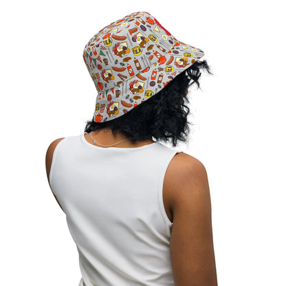 English Breakfast Reversible Bucket Hat by Selina-Jayne