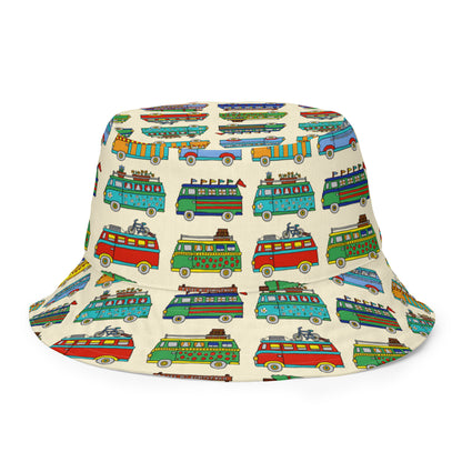 Campervan Reversible Bucket Hat by Selina-Jayne