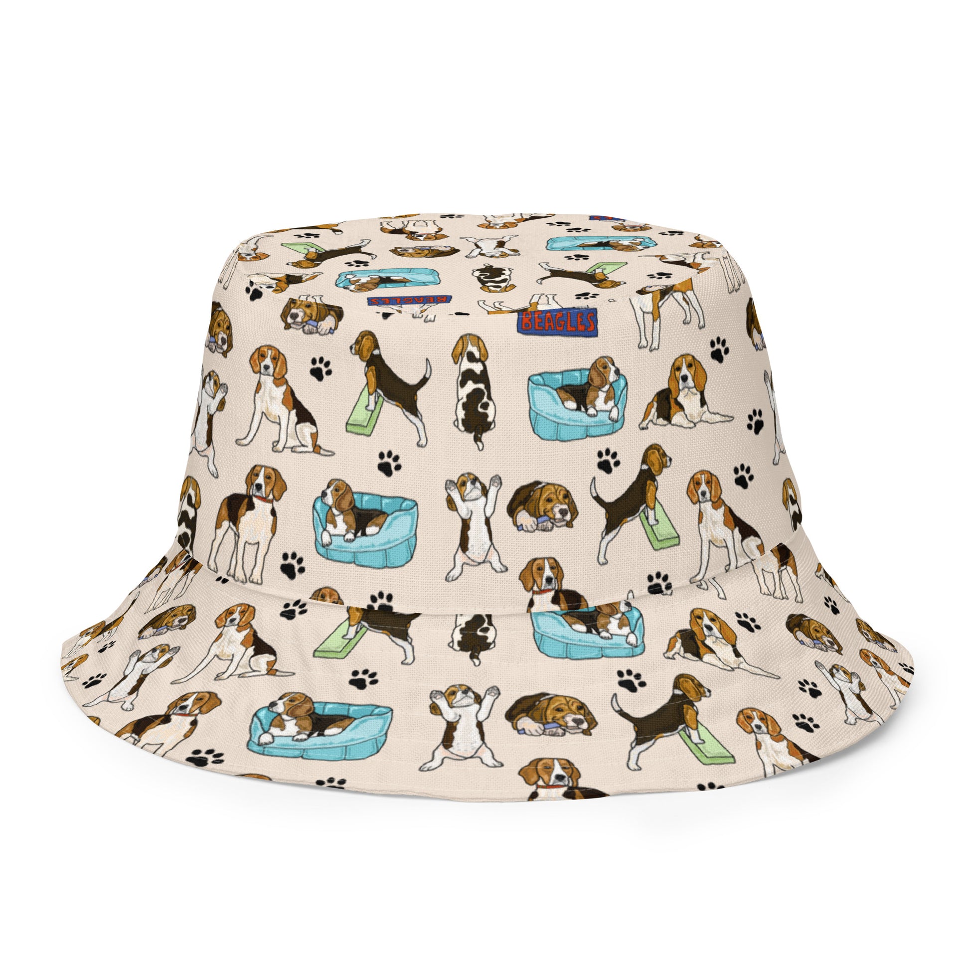 Beagles Reversible Bucket Hat by Selina-Jayne