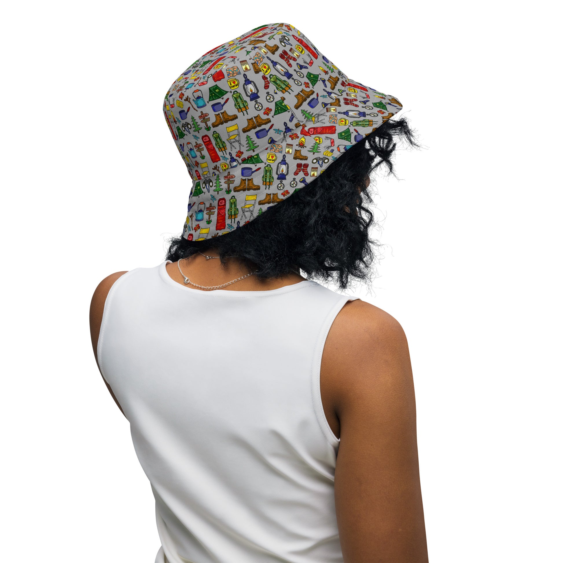 Camping Reversible Bucket Hat by Selina-Jayne