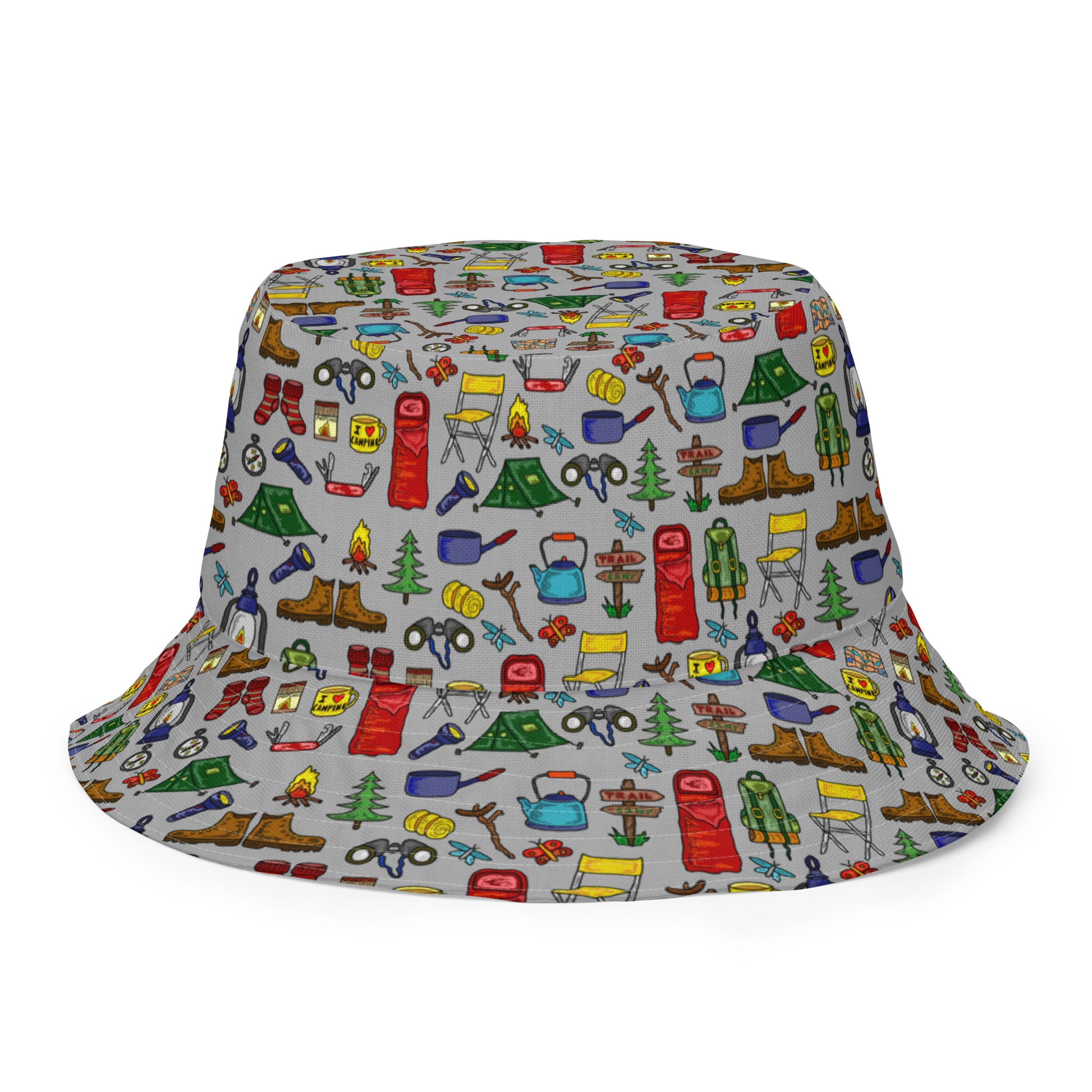 Camping Reversible Bucket Hat by Selina-Jayne