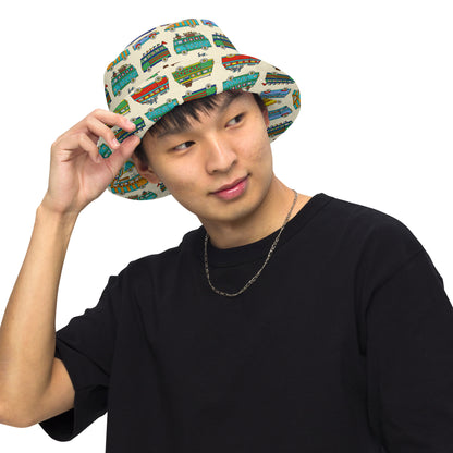 Campervan Reversible Bucket Hat by Selina-Jayne