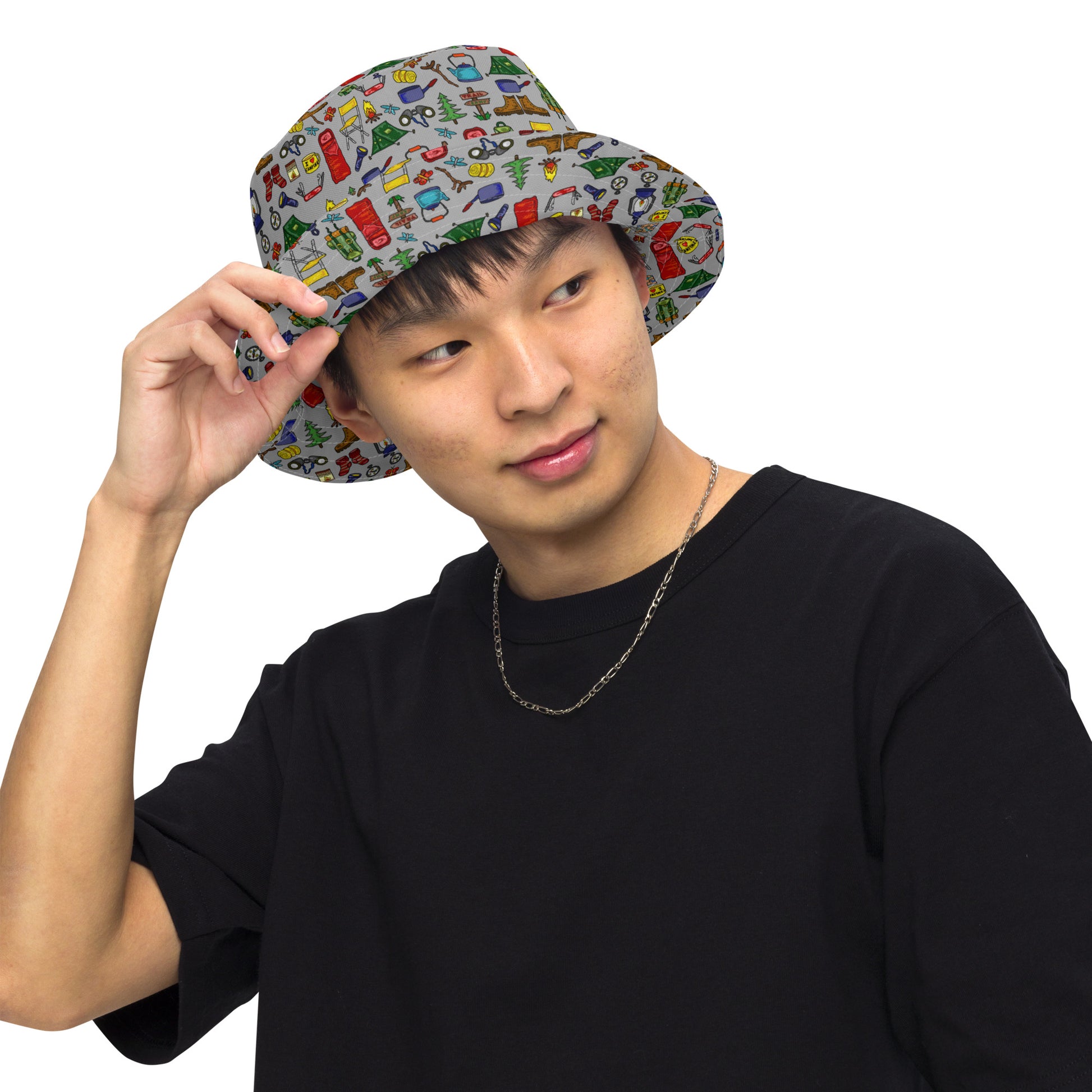 Camping Reversible Bucket Hat by Selina-Jayne