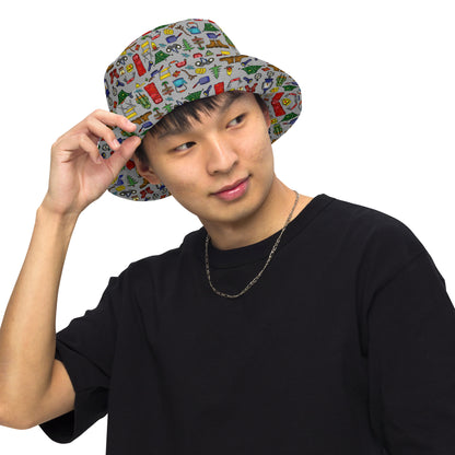 Camping Reversible Bucket Hat by Selina-Jayne