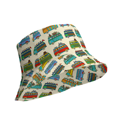 Campervan Reversible Bucket Hat by Selina-Jayne