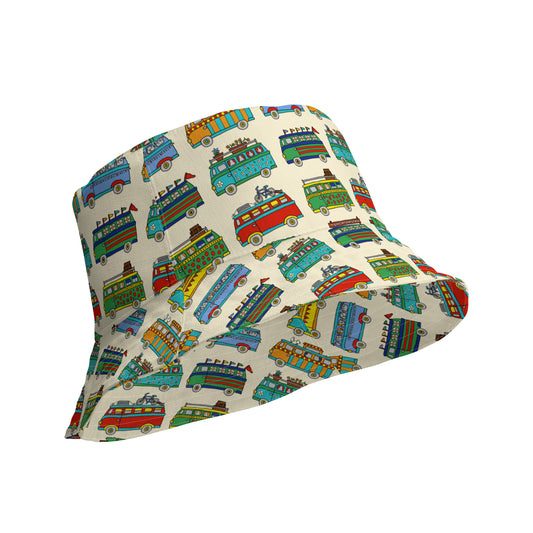 Campervan Reversible Bucket Hat by Selina-Jayne