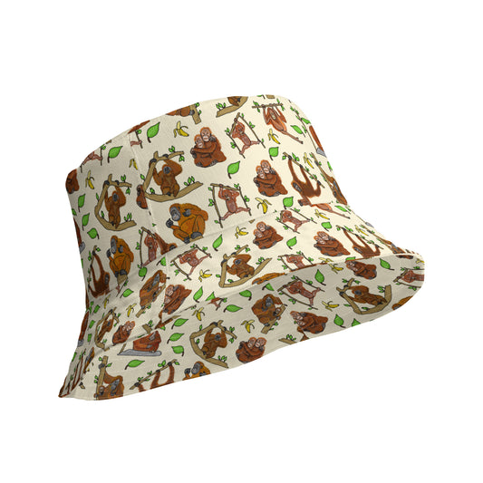 Orangutan Reversible Bucket Hat by Selina-Jayne