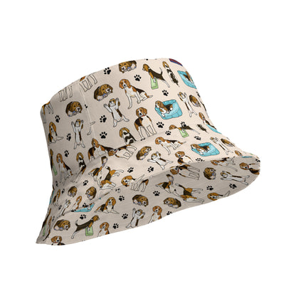 Beagles Reversible Bucket Hat by Selina-Jayne