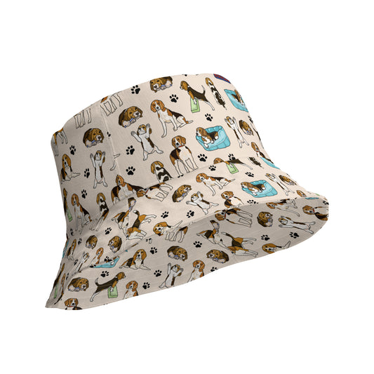Beagles Reversible Bucket Hat by Selina-Jayne