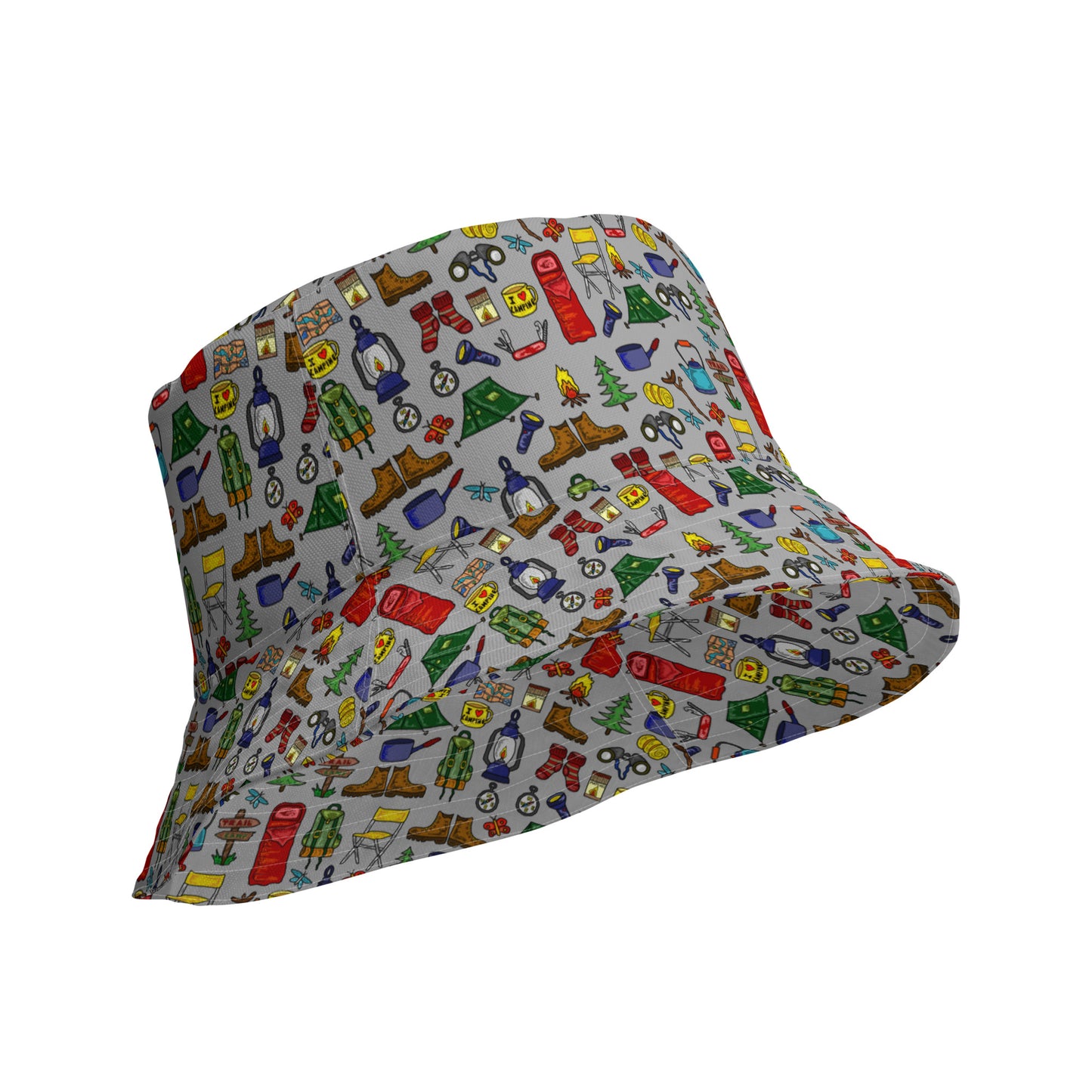 Camping Reversible Bucket Hat by Selina-Jayne