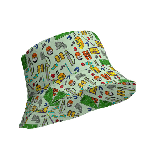Field Hockey Reversible Bucket Hat by Selina-Jayne