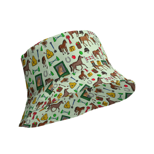 Horses Reversible Bucket Hat by Selina-Jayne
