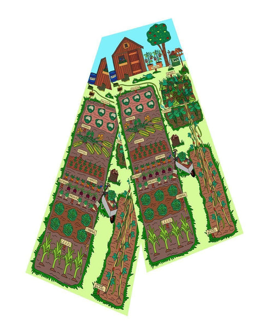 Allotment Silk Scarf by Selina-Jayne