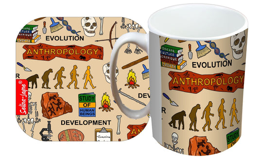 Anthropologist Mug and Coaster Gift Set by Selina-Jayne