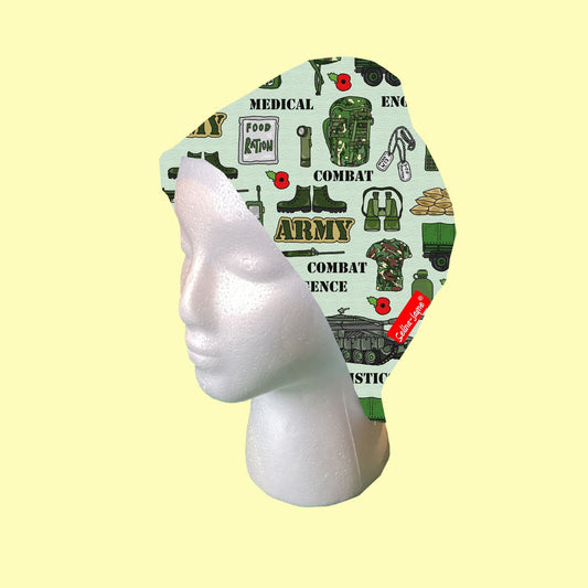 Army Scrub Cap by Selina-Jayne