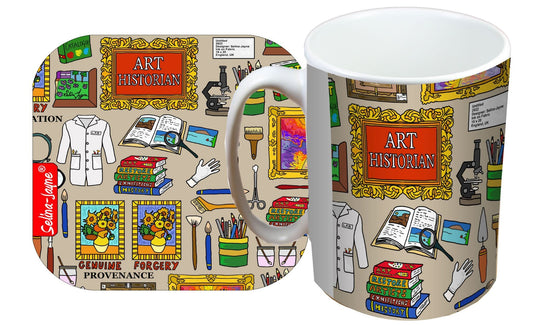 Art Historian Mug and Coaster Gift Set by Selina-Jayne