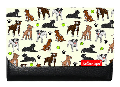Staffy Dogs Ladies Purse by Selina-Jayne