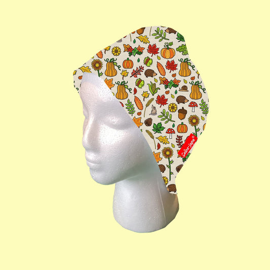Autumn Meadow Scrub Cap by Selina-Jayne