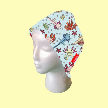 Axolotl Scrub Cap by Selina-Jayne