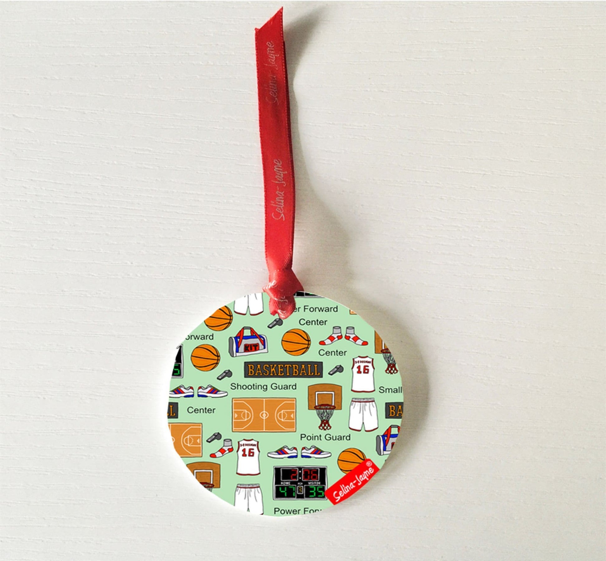 Basketball Hanging Decoration by Selina-Jayne