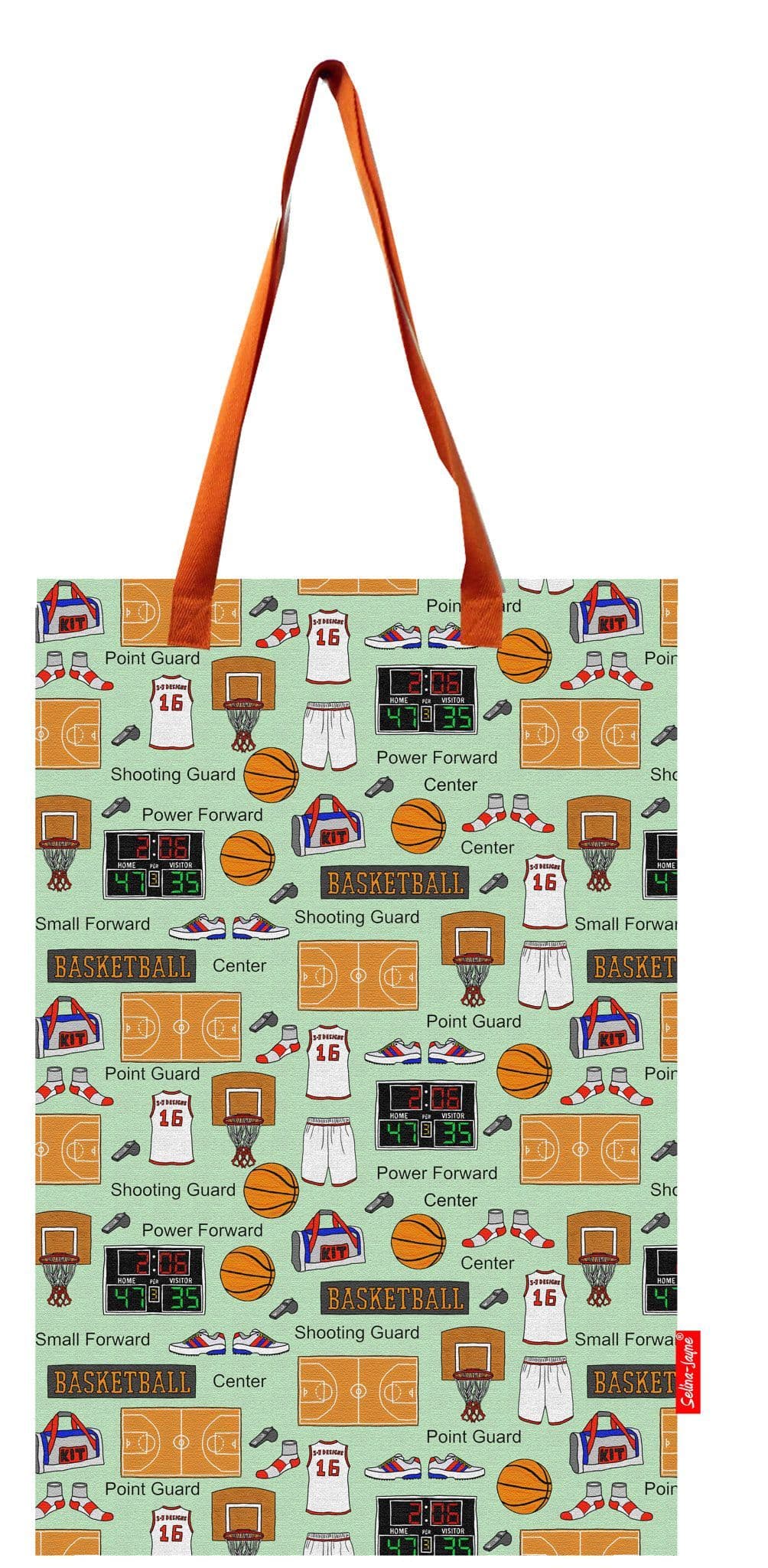 Basketball Tote Bag by Selina-Jayne
