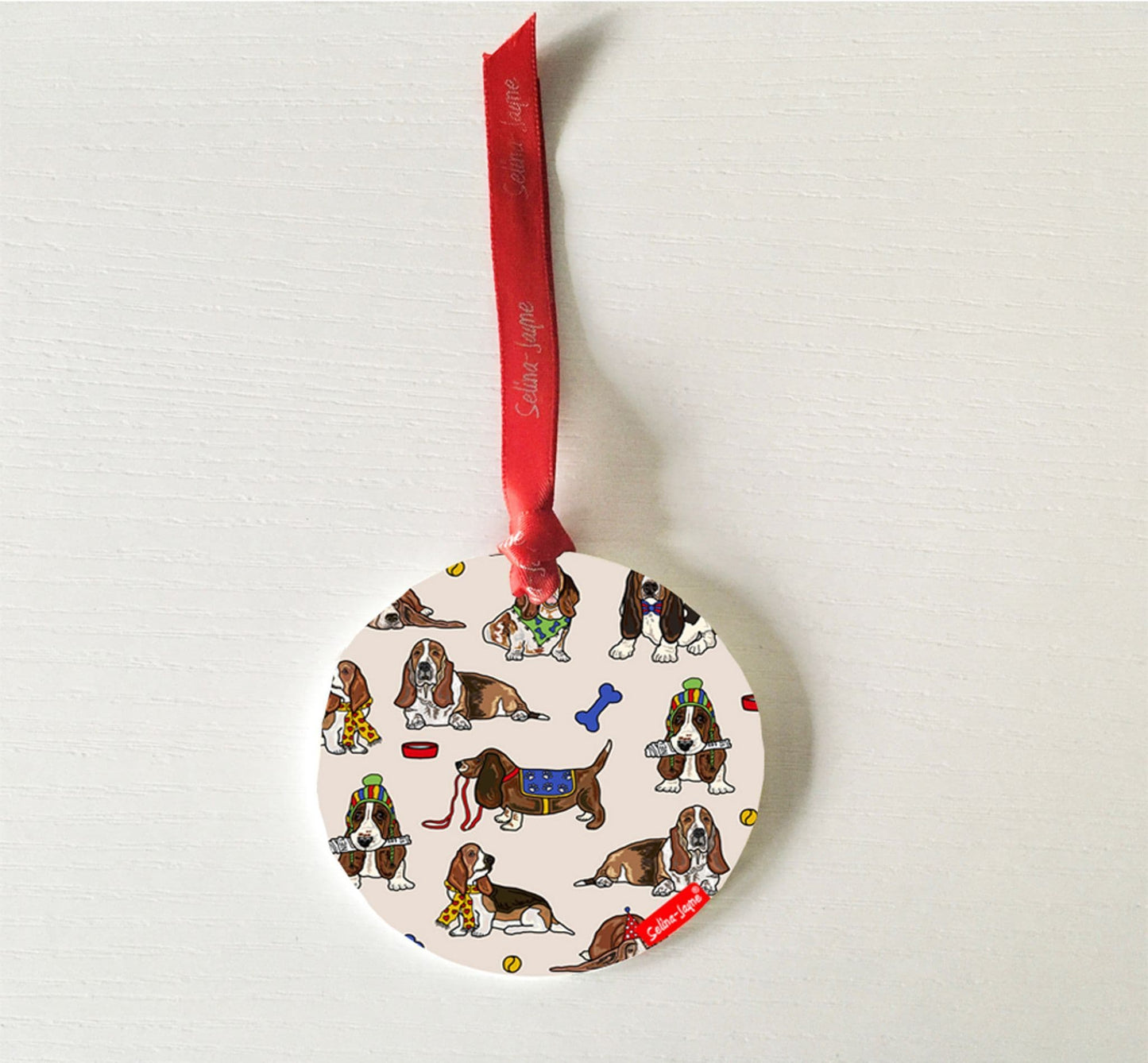 Basset Hound Hanging Decoration by Selina-Jayne