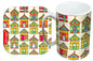 Beach Huts Mug and Coaster Gift Set by Selina-Jayne
