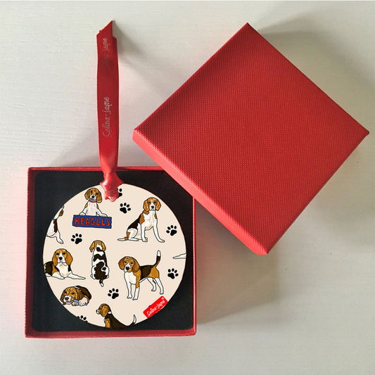 Beagles Hanging Decoration by Selina-Jayne