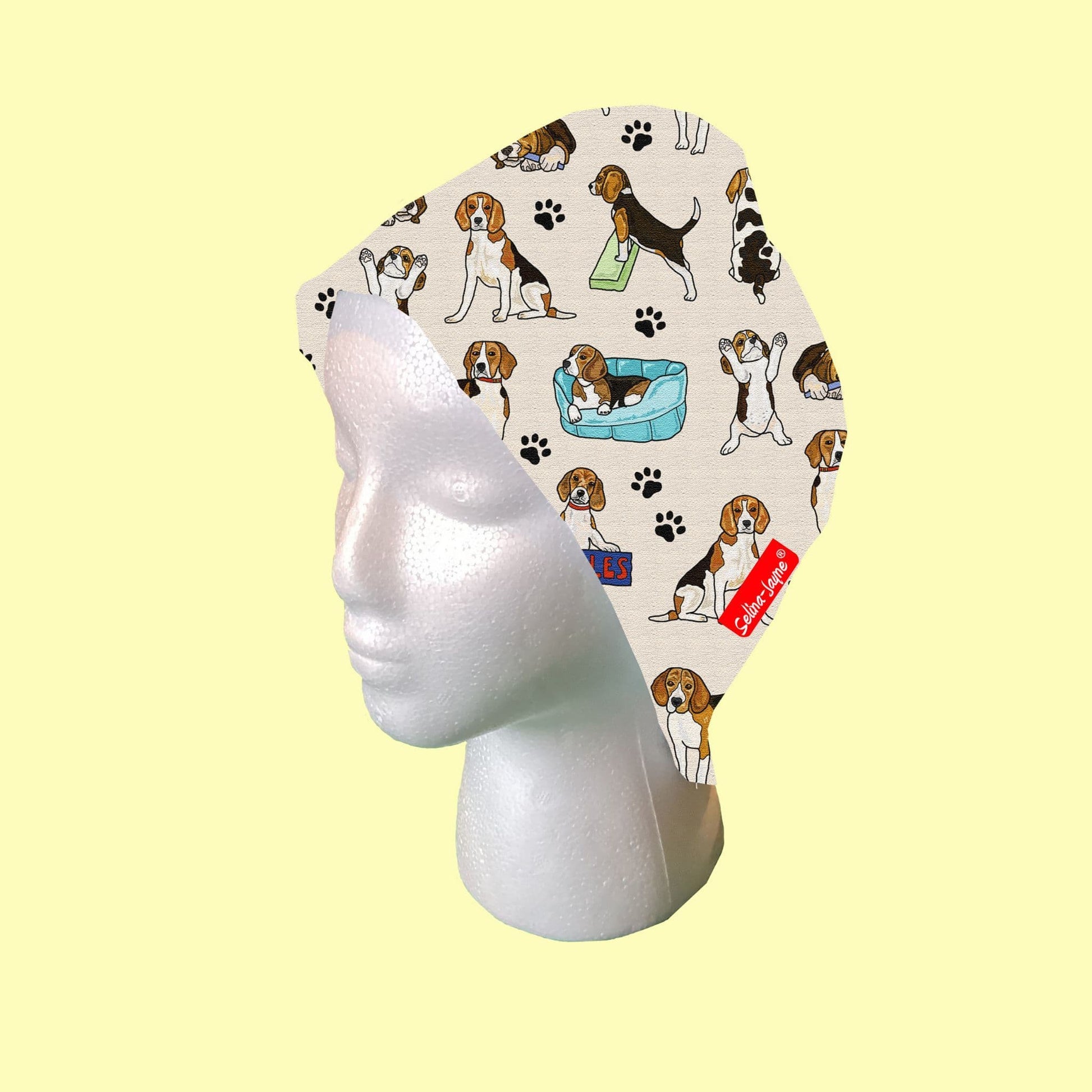 Beagles Scrub Cap by Selina-Jayne