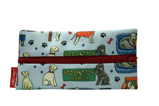 Bedlington Terrier Dog Pencil Case by Selina-Jayne