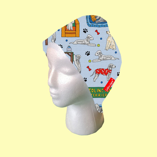 Bedlington Terrier Dog Scrub Cap by Selina-Jayne
