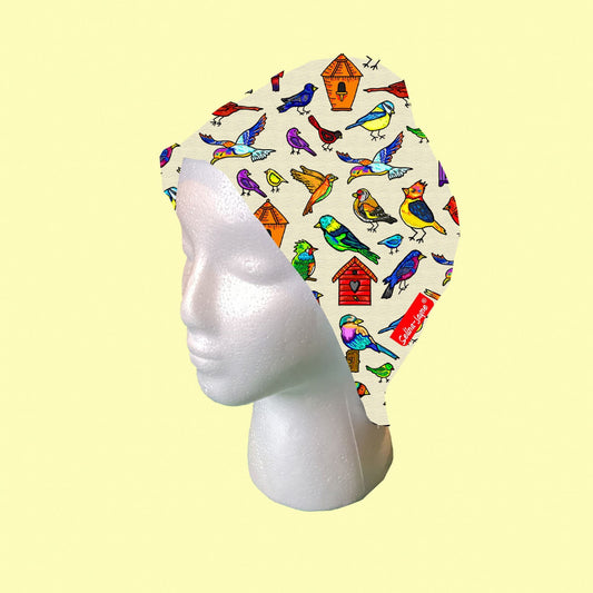 Birds Scrub Cap by Selina-Jayne