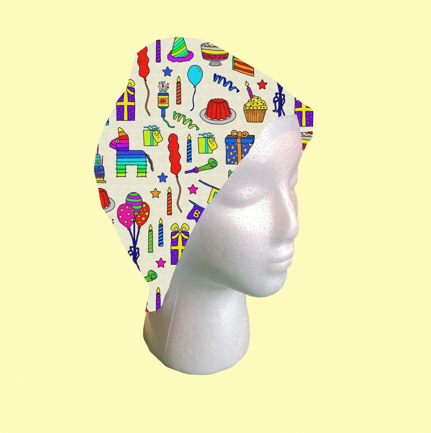 Birthday Celebrations Scrub Cap by Selina-Jayne