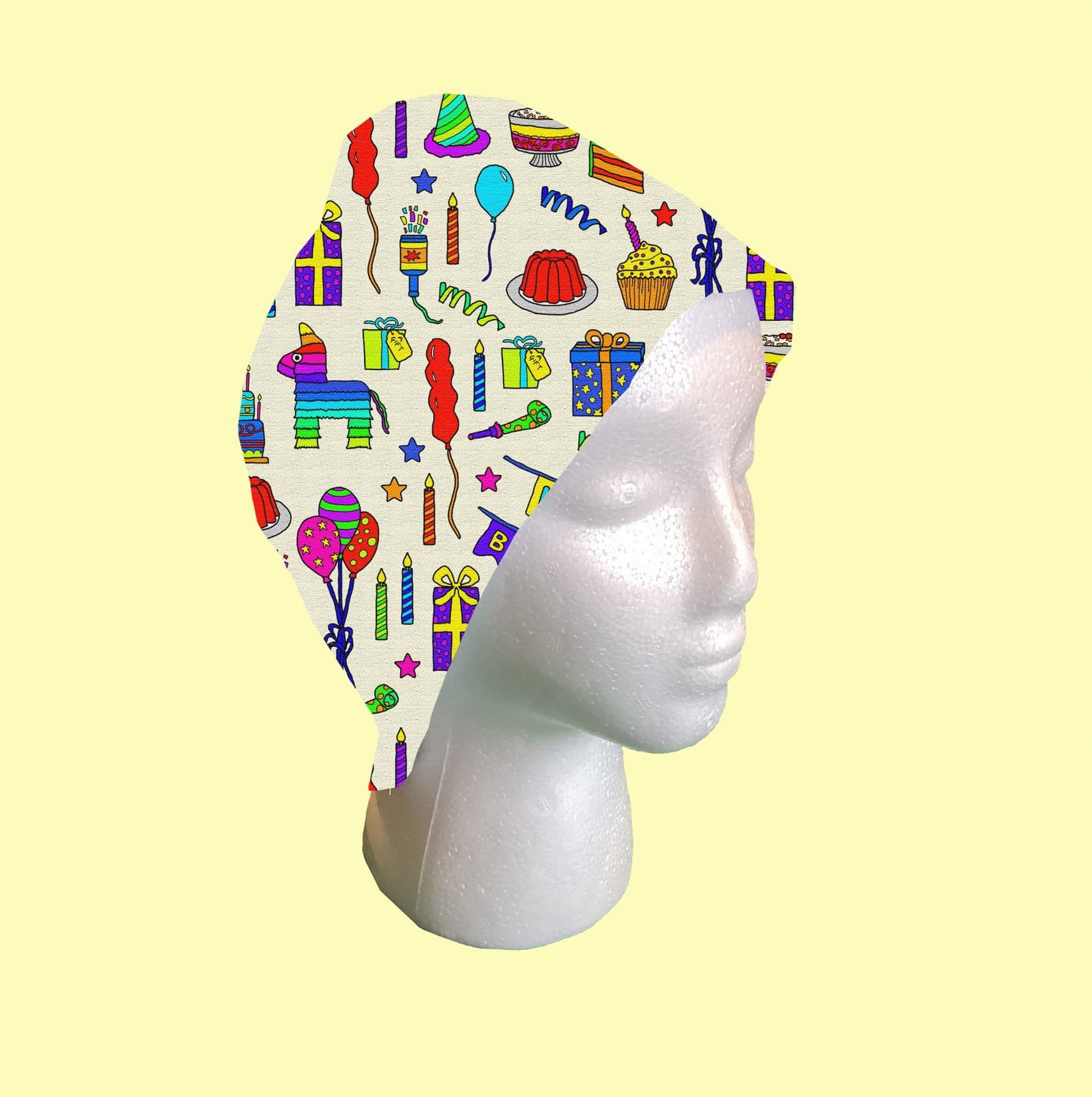 Birthday Celebrations Scrub Cap by Selina-Jayne