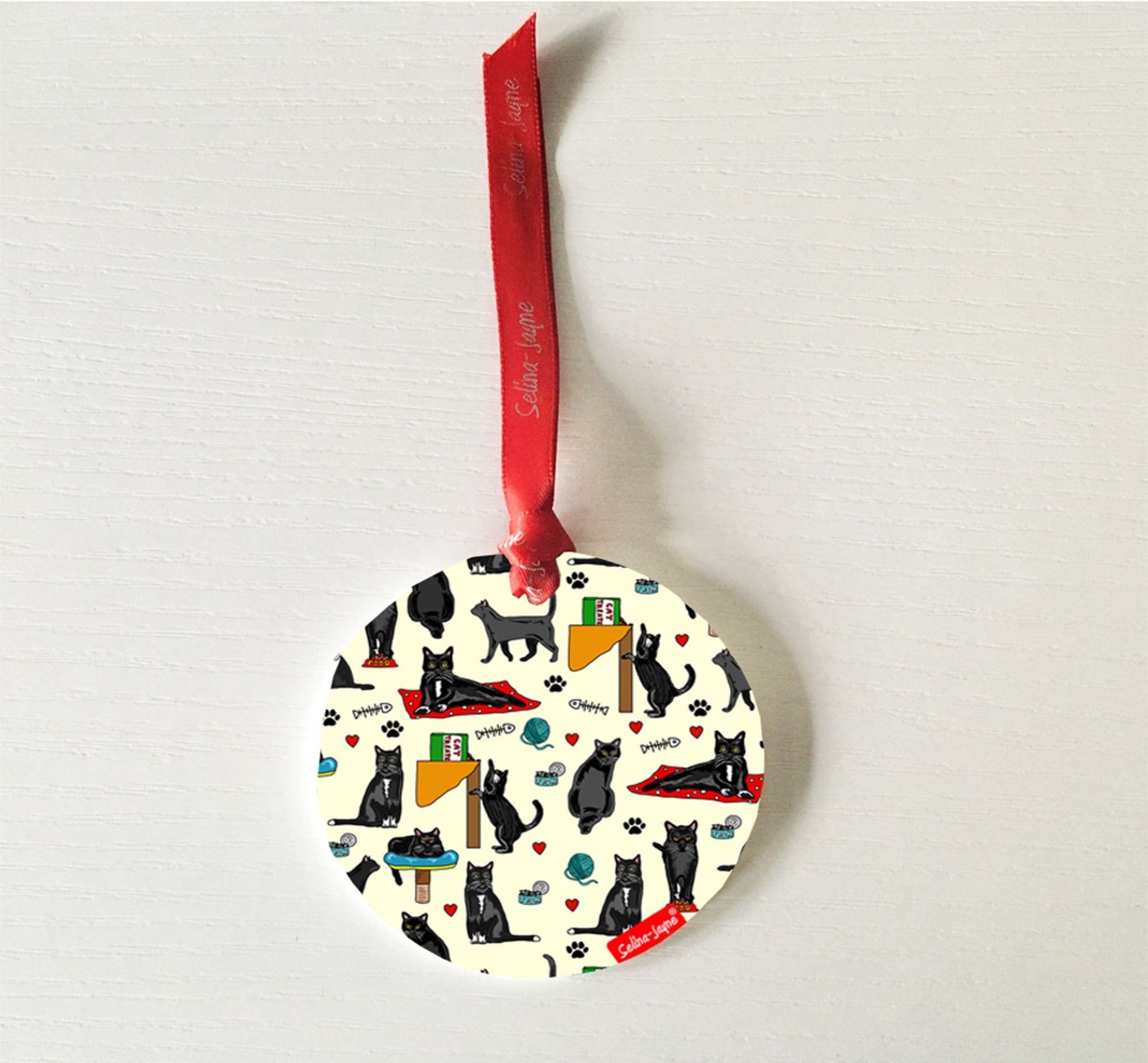 Black Cats Hanging Decoration by Selina-Jayne
