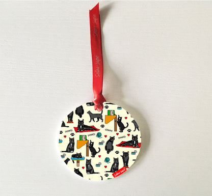 Black Cats Hanging Decoration by Selina-Jayne