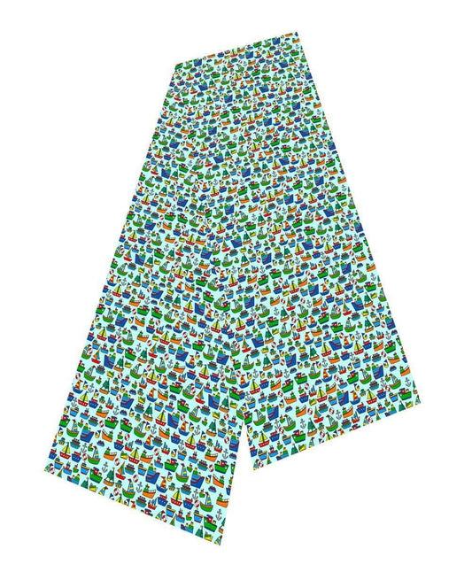 Boats Silk Scarf by Selina-Jayne
