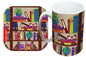 Books Mug and Coaster Gift Set by Selina-Jayne