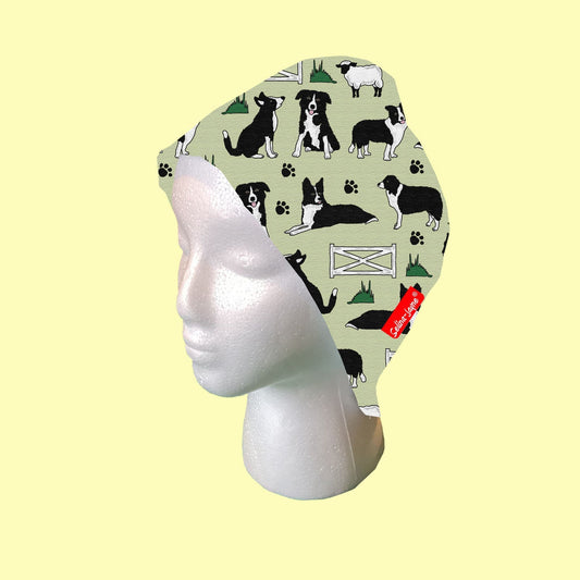 Border Collies Scrub Cap by Selina-Jayne
