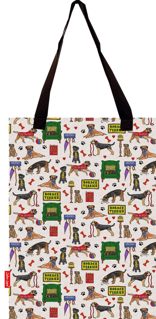 Border Terrier Tote Bag by Selina-Jayne