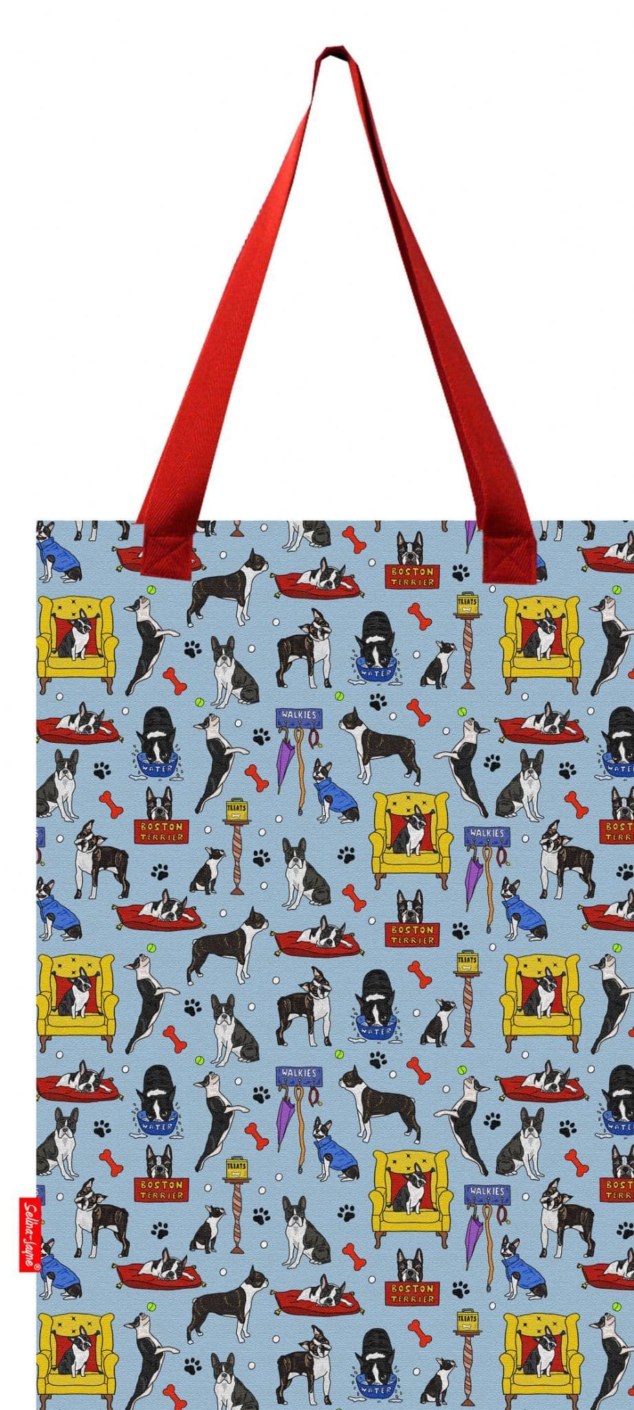 Boston Terrier Dog Tote Bag by Selina-Jayne