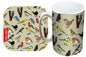 British Birds Mug and Coaster Gift Set by Selina-Jayne