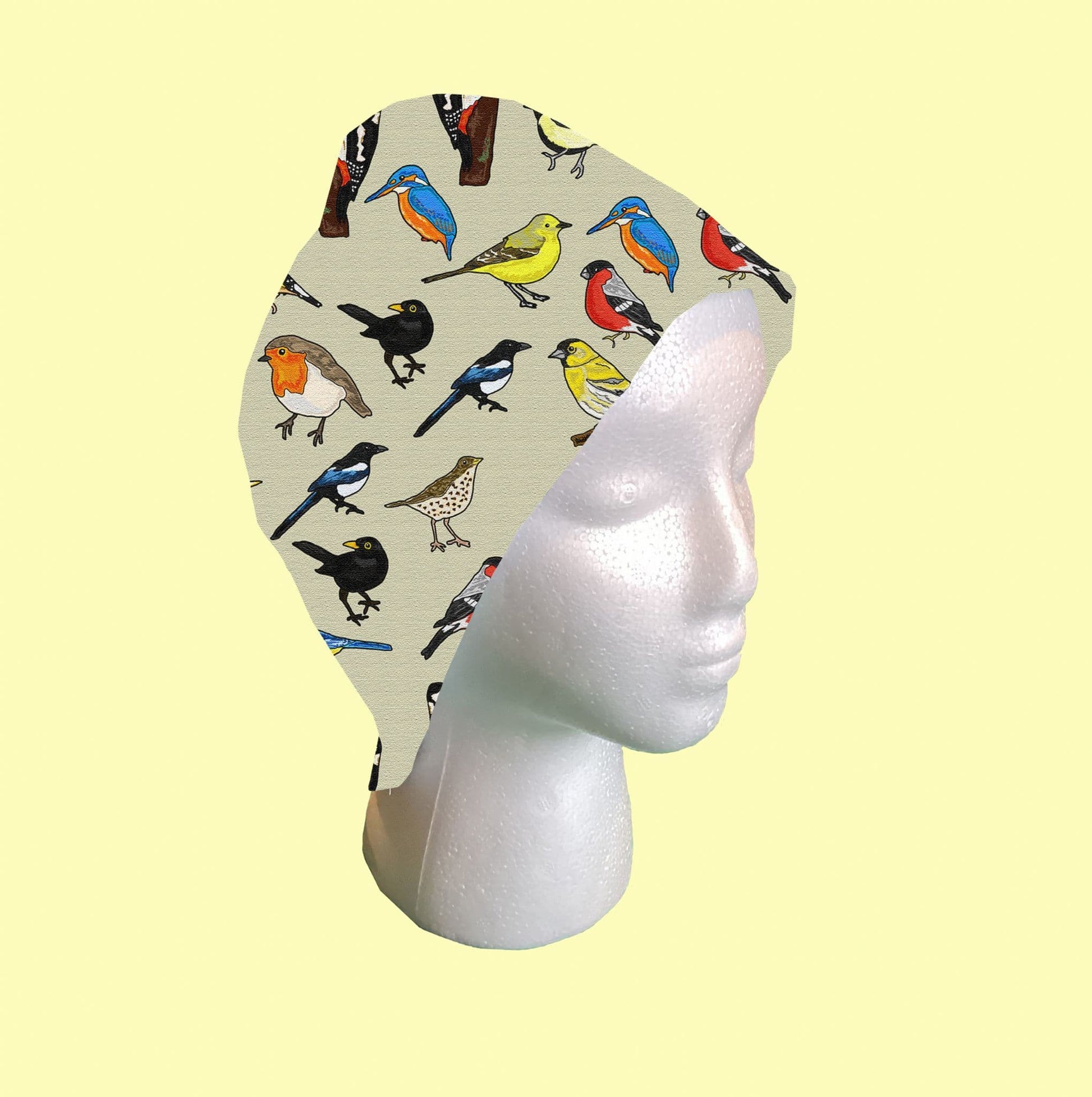 British Birds Scrub Cap by Selina-Jayne