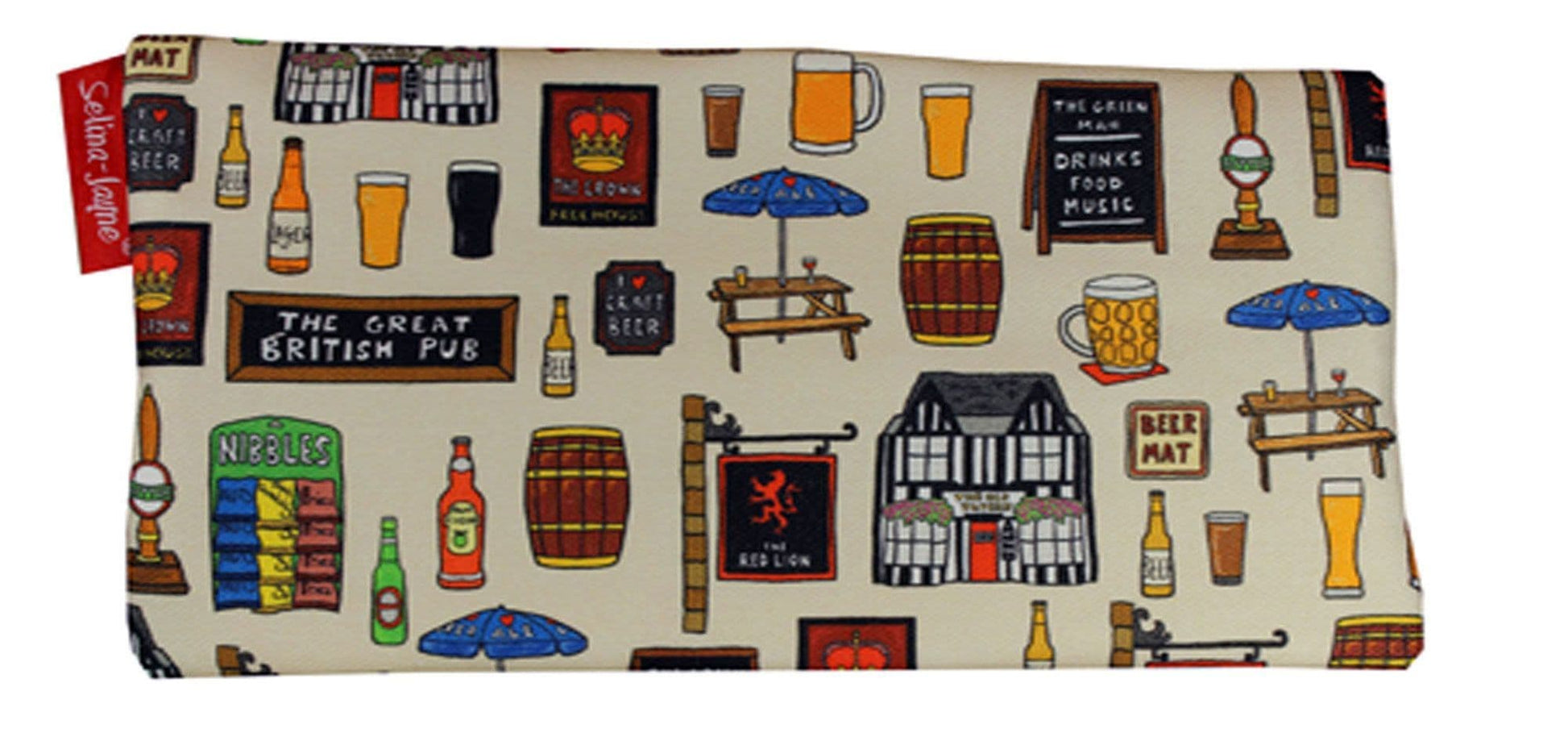 British Pub Pencil Case by Selina-Jayne
