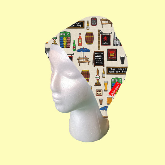 British Pub Scrub Cap by Selina-Jayne