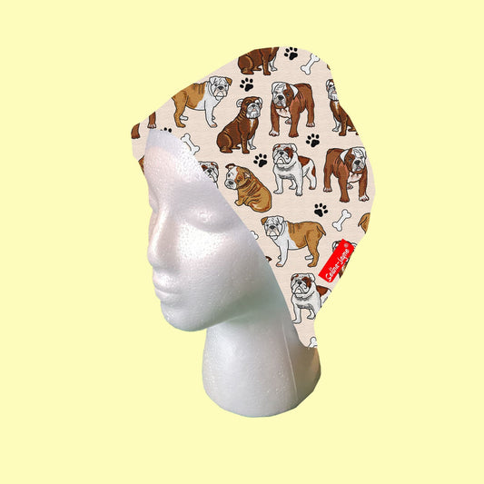 Bulldog Scrub Cap by Selina-Jayne