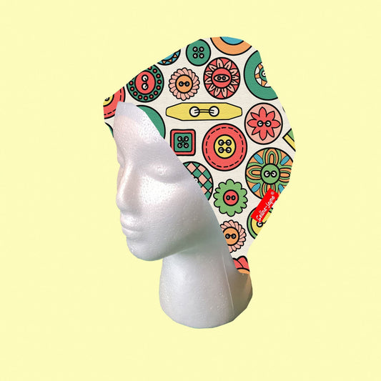 Buttons Scrub Cap by Selina-Jayne