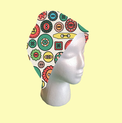 Buttons Scrub Cap by Selina-Jayne