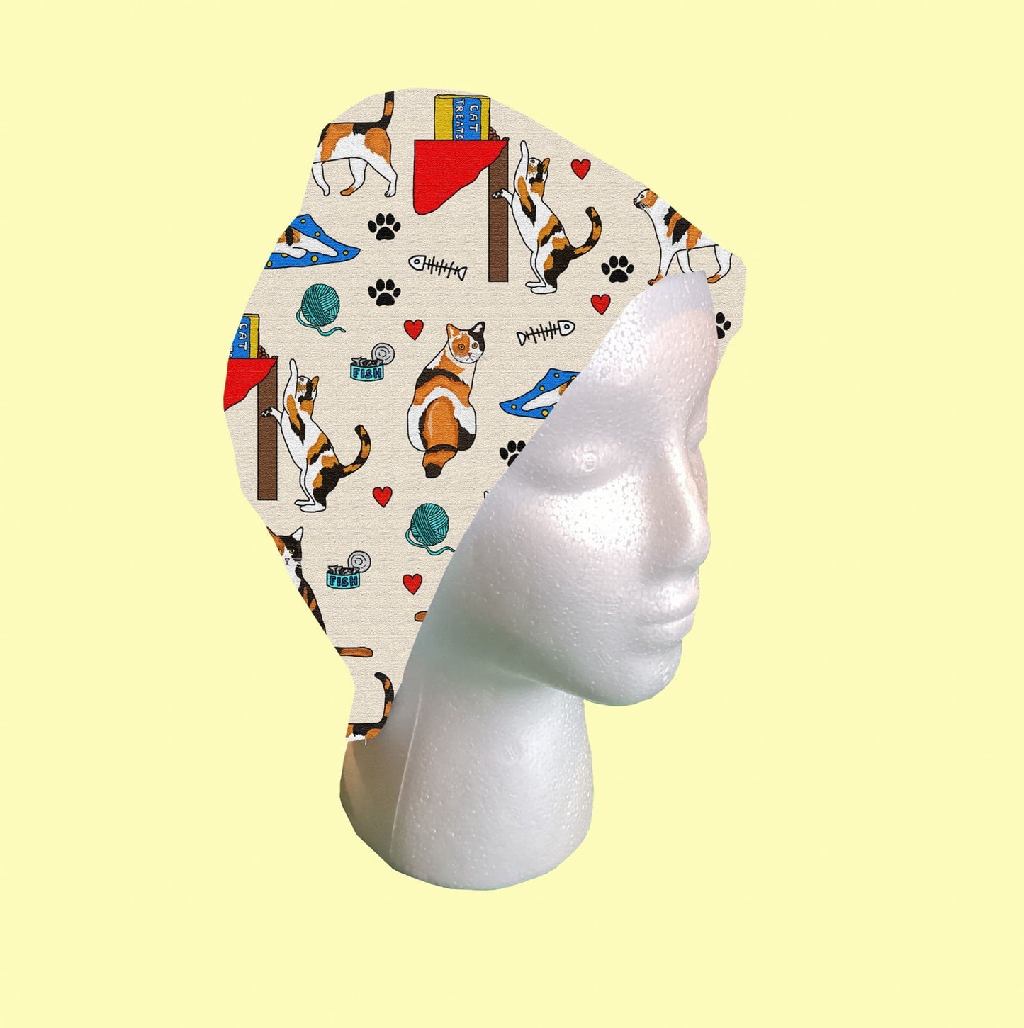 Calico Cats Scrub Cap by Selina-Jayne