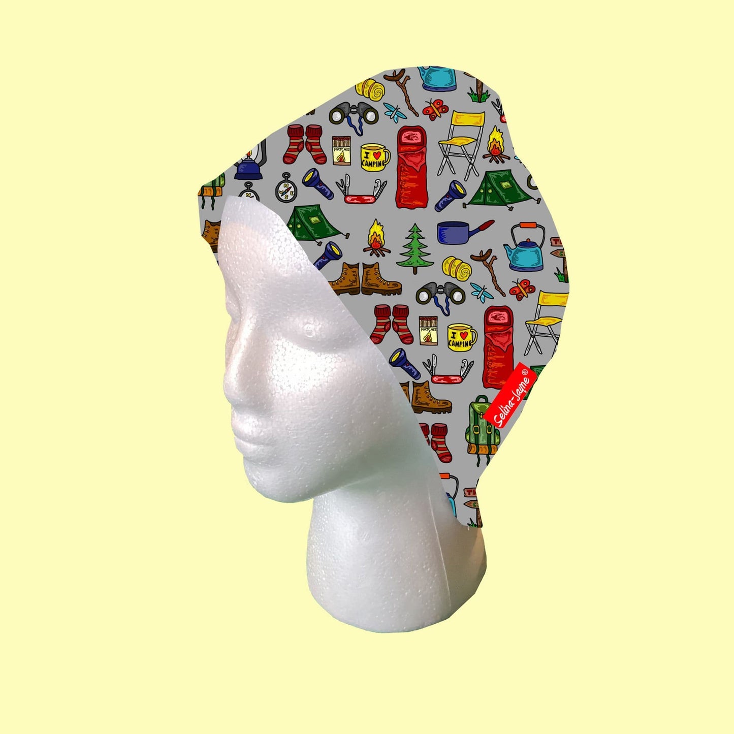 Camping Scrub Cap by Selina-Jayne